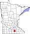 Map of Minnesota highlighting Waseca County.svg