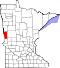 Map of Minnesota highlighting Wilkin County.svg