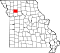 Map of Missouri highlighting Caldwell County.svg