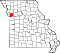 Map of Missouri highlighting Clay County.svg