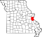 Map of Missouri highlighting Jefferson County.svg