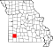 Map of Missouri highlighting Lawrence County.svg