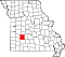 Map of Missouri highlighting Polk County.svg