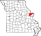 Map of Missouri highlighting Saint Charles County.svg