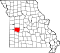 Map of Missouri highlighting Saint Clair County.svg