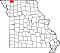 Map of Missouri highlighting Worth County.svg