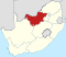 Map of South Africa with the North West highlighted.svg