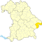 Lage des Landkreises Passau in Bayern