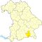 Lage des Landkreises Rosenheim in Bayern