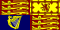 Royal Standard für den Gebrauch im Vereinigten Königreich (mit Ausnahme von Schottland