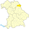 Lage des Landkreises Tirschenreuth in Bayern