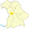 Lage des Landkreises Weißenburg-Gunzenhausen in Bayern