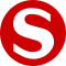 Firmenzeichen der S-Bahn Hamburg GmbH – ein S-Bahn-Logo in rot
