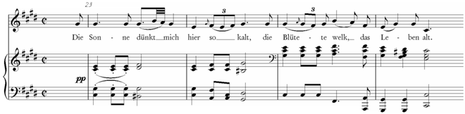 Schubert, „Der Wanderer“ D 493 Takt 23-26