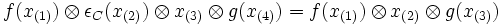 f(x_{(1)}) \otimes \epsilon_C(x_{(2)}) \otimes x_{(3)} \otimes g(x_{(4)}) = f(x_{(1)}) \otimes x_{(2)} \otimes g(x_{(3)})