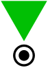 Green triangle penal.svg