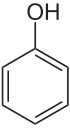 Strukturformeln von Phenol