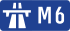 Straßenschild UK „M6“