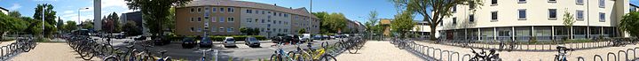 Panoramabild vom Fahrradhof