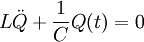 L \ddot Q + \frac{1}{C}Q(t) = 0