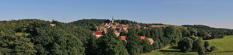 Panoramaansicht, fotografiert vom Kirchturm der Lissener Kirche