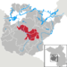Lage des Amtes Brück im Landkreis Potsdam-Mittelmark