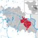 Lage des Amtes Schlaubetal im Landkreis Oder-Spree