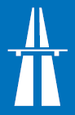 Zeichen für die Autobahn