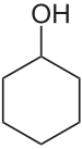 Strukturformel von Cyclohexanol