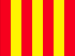 Gelbe Flagge mit vertikalen roten Streifen