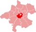 Lage des Bezirkes Wels-Land in Oberösterreich