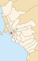 Map of Lima highlighting Lince.PNG