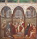Giotto - Legend of St Francis - -17- - St Francis Preaching before Honorius III.jpg