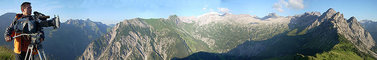 Blick von der Wangspitze in das Gadental