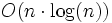 O(n \cdot \log(n))