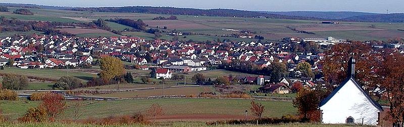 Blick vom Langenberg auf Großenlüder