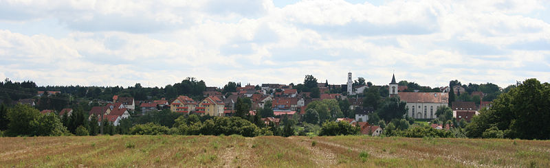 Panorama von Mainhardt, von Gailsbach aus gesehen