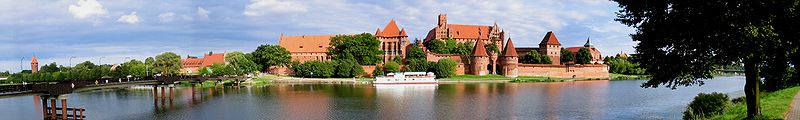 Eine der schönsten Sehenswürdigkeiten in Polen: die Marienburg, mittelalterliche Festungsanlage des Deutschen Ordens