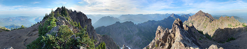 Panorama der Olympic Mountains