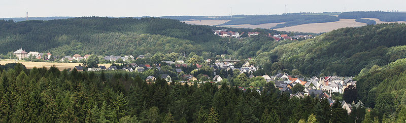 Panorama von Rödlitz aus Richtung Oberdorf