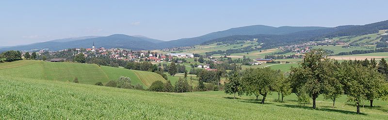 Panorama von Ulrichsberg - Aufgenommen vom Ortsteil Mühlwald
