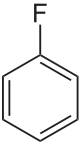 Strukturformel von Fluorbenzol