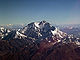 Luftbild des Nanga Parbat, Blick auf die Westseite