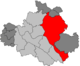 Lage des Ortsamtsbereichs Loschwitz (rot) innerhalb Dresdens
