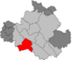 Lage des Ortsamtsbereichs Plauen (rot) innerhalb Dresdens