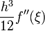\frac{h^3}{12} f''(\xi)