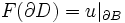 F(\partial D)=u|_{\partial B}