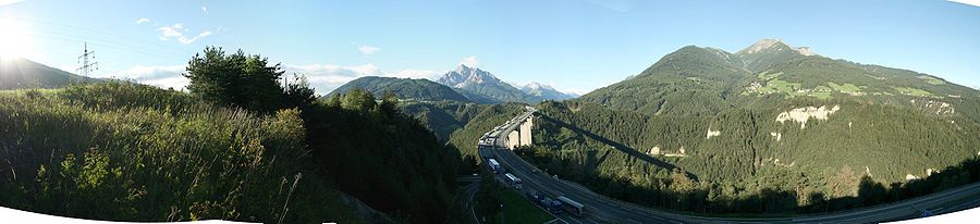Die Europabrücke am Brenner