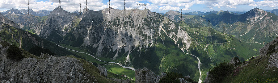 Gipfel der Sonnjochgruppe mit Falzthurntal