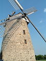 Windmühle mit Fachwerknebengebäude
